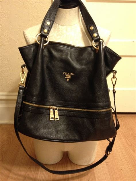 prada slouchy leather bag|prada purses for sale.